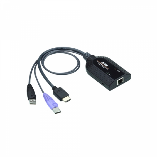 에이텐샵,USB HDMI 버추얼 미디어 KVM 아답터 케이블(스마트 카드 및 오디오 디임베더 지원) KA7188