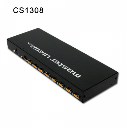 에이텐샵,8-포트 PS/2-USB VGA KVM 스위치 CS1308