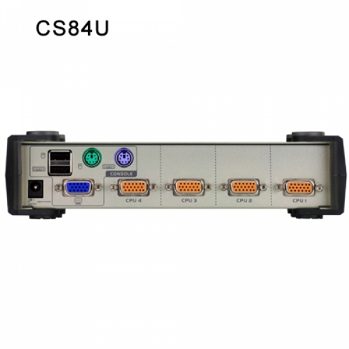 에이텐샵,4-포트 PS/2-USB VGA KVM 스위치 CS84U