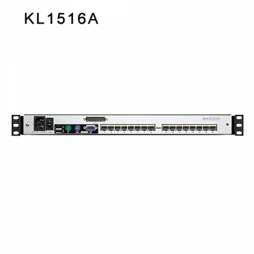 에이텐샵,[옵션에 가격기재]16-포트 Cat 5 듀얼 레일 LCD KVM 스위치 with 데이지 체인 포트 KL1516A