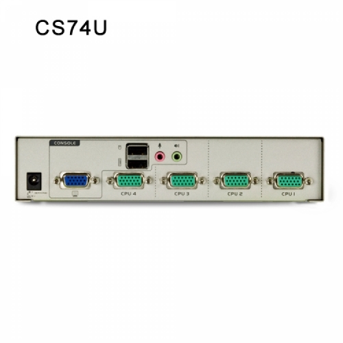 에이텐샵,4-포트 USB VGA/오디오 KVM 스위치 CS74U
