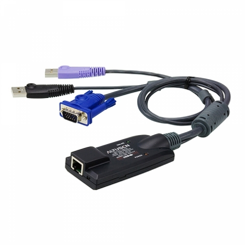 에이텐샵,USB VGA 버추얼 미디어 KVM 어댑터 with 스마트 카드 지원(KM, KN) KA7177