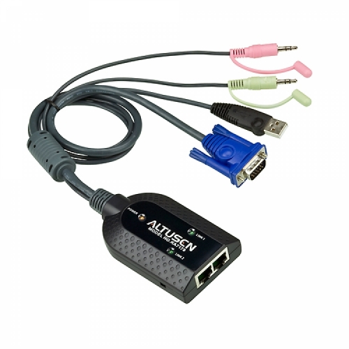 에이텐샵,[가격 문의]USB VGA/오디오 버추얼 미디어 KVM 어댑터 with 듀얼 출력(KM, KN) KA7178