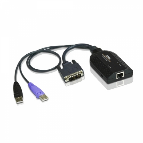 에이텐샵,[가격 문의]USB DVI 버추얼 미디어 KVM 어댑터 with 스마트 카드 지원(KM, KN) KA7166