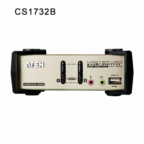 에이텐샵,2-포트 USB VGA KVMP™ 스위치 with OSD CS1732B
