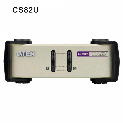 에이텐샵,2-포트 PS/2-USB VGA KVM 스위치 CS82U